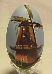 De Molen van Sloten, op een ei geschilderd door Tiety Entjes