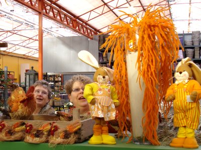 Petra de Smit en Rineke Vastenhout bij Tuincentrum Osdorp