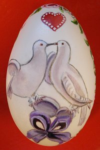 Ei beschilderd door Tiety Entjes